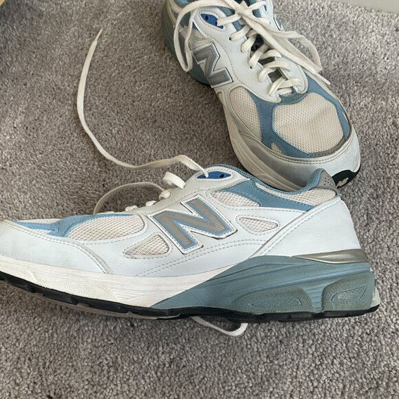 New balance 990 Made in USA white and blue - Size 11 womens 2A - Picture 3 of 7